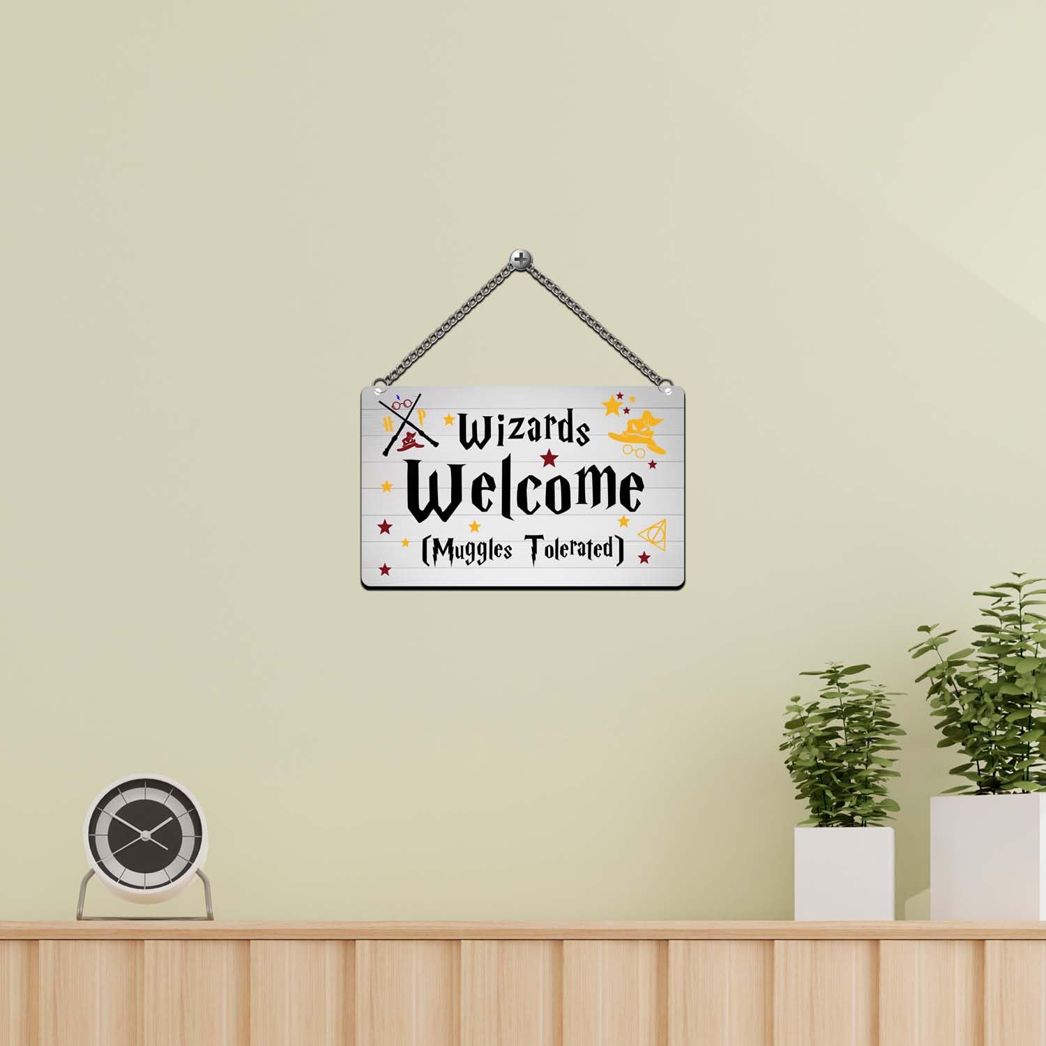 Harry Potter Wall Hanging - Wizards Welcome Decor -2