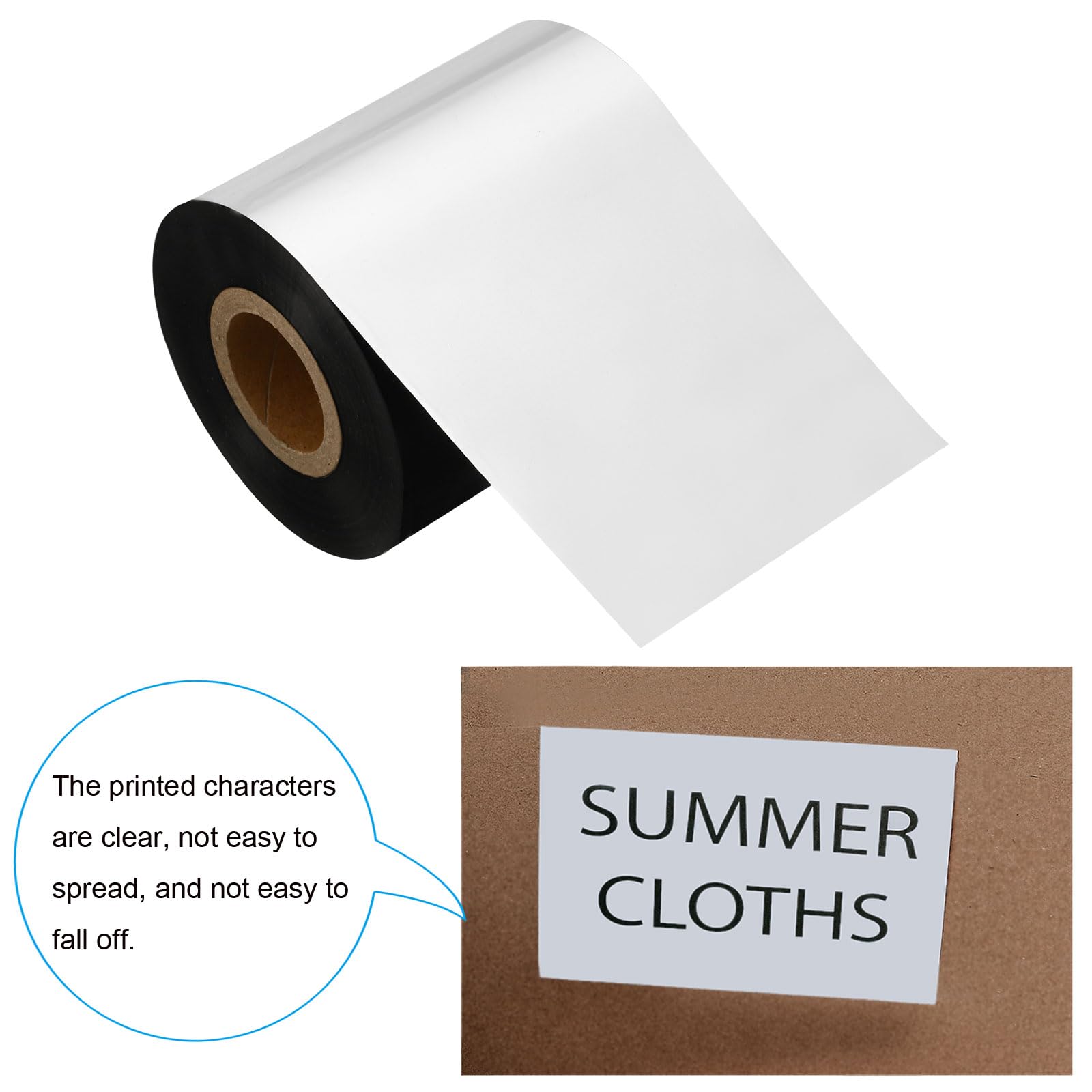 PATIKIL 2.36" x918' (60mmx280m) Wax Thermal Transfer Ribbon - Image 3
