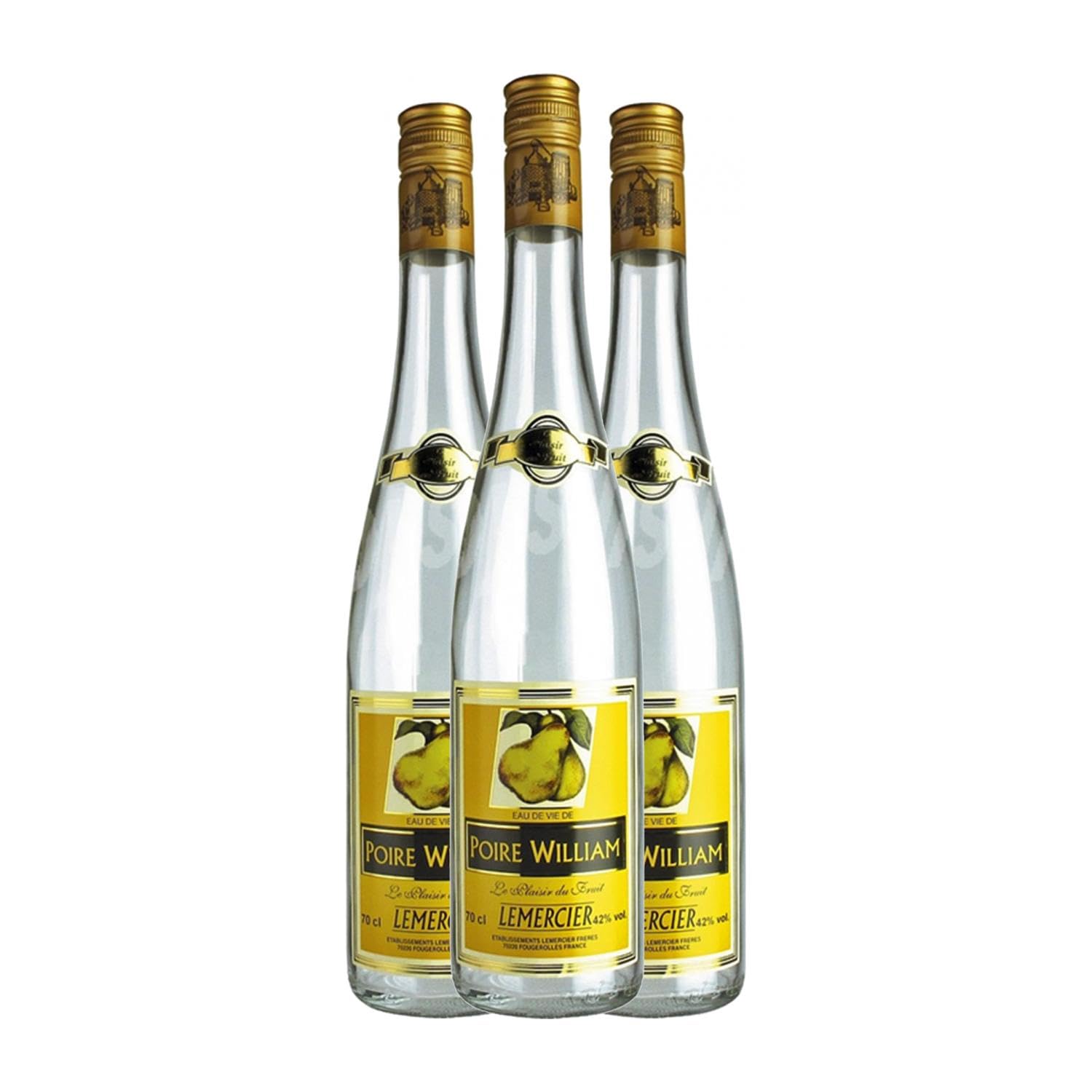 Licores Lemercier Frères Poire Williams 70 cl (Caja de 3 Botellas de 70 cl)