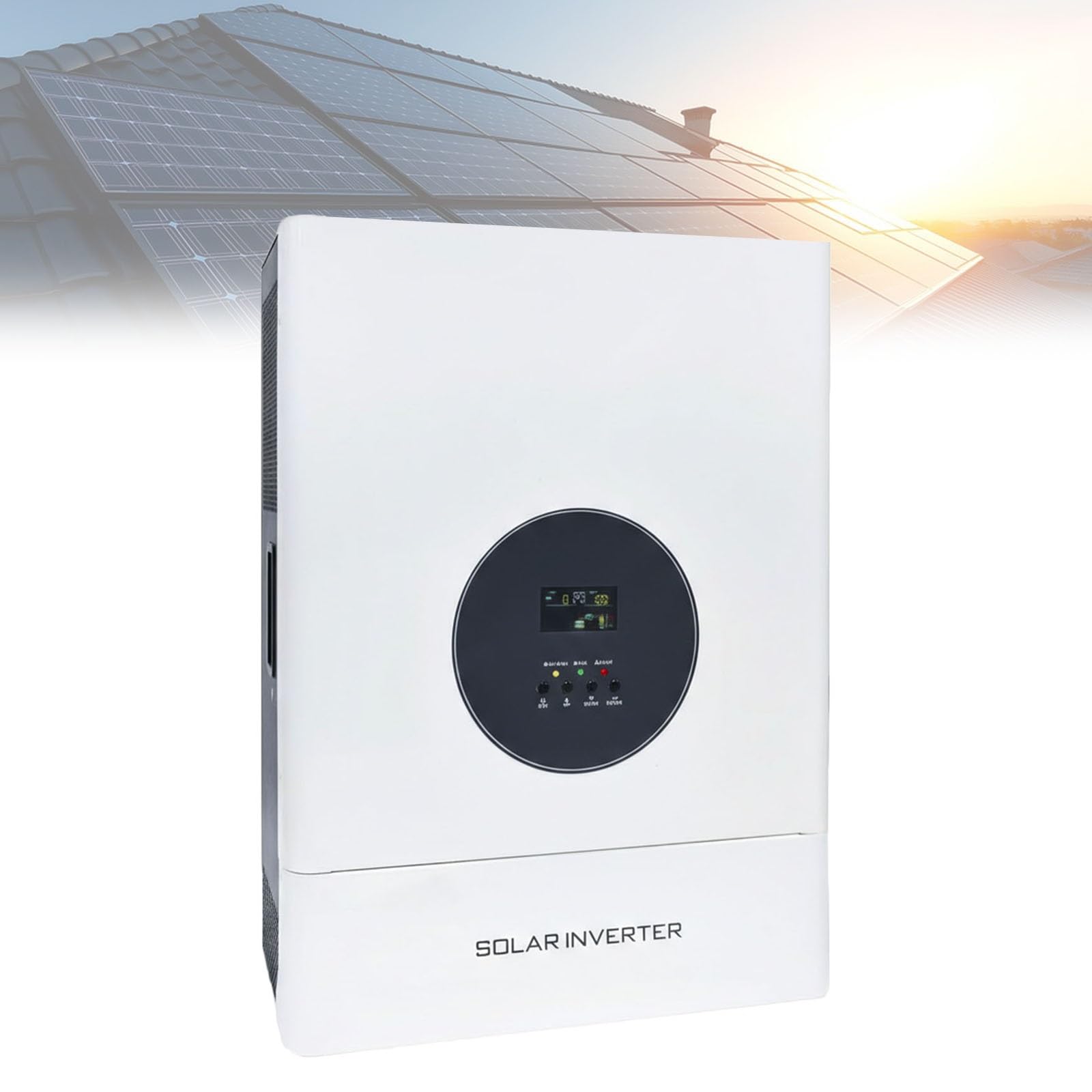 5000W Inversor Híbrido Split Phase 48V a 110V 220V Baja Frecuencia Onda Senoidal Pura Regulador MPPT 120A Cargador AC 30A para Taller Mecánico e Instalación Isla(Single Phase)