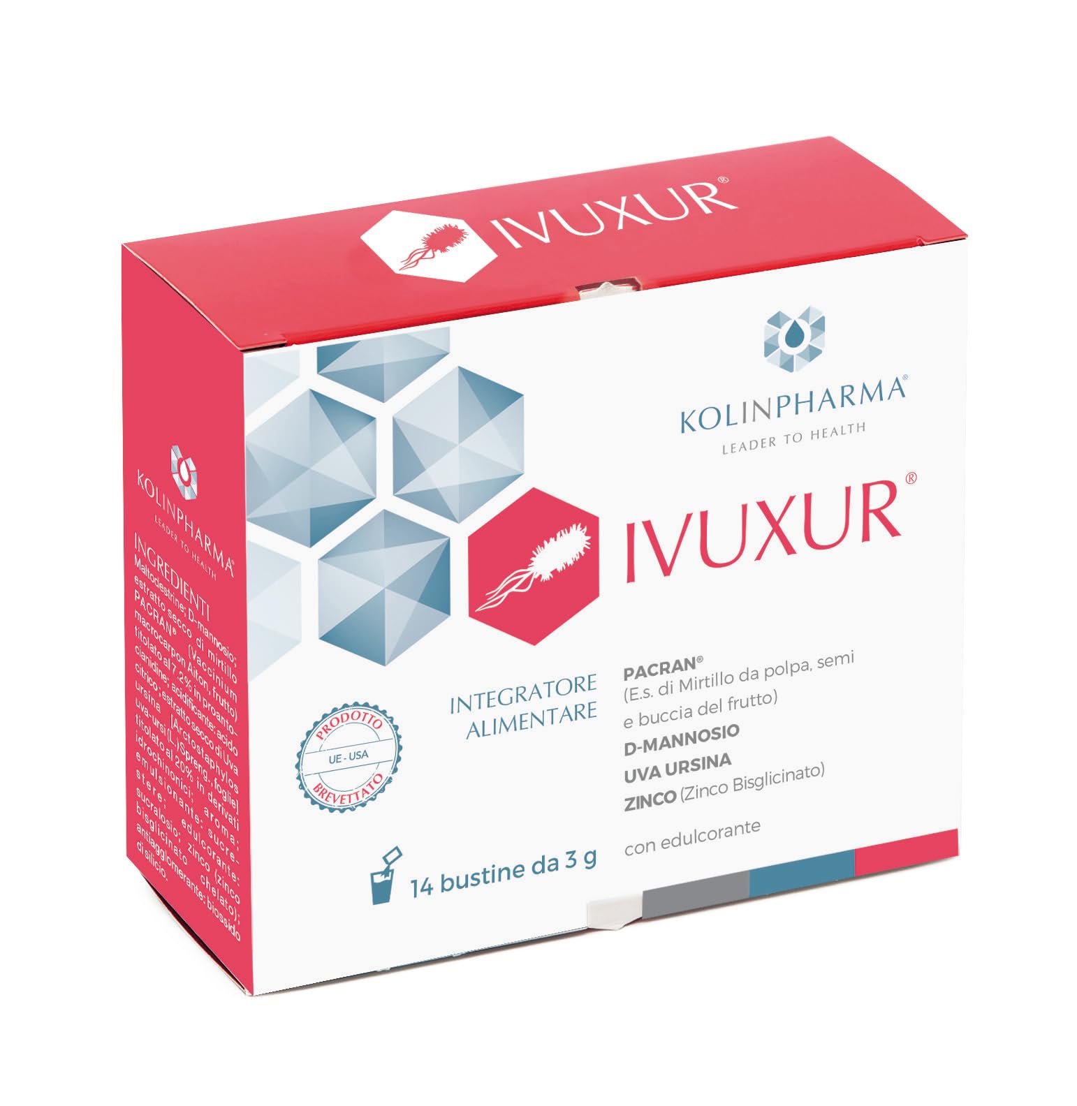 KOLINPHARMA® IVUXUR® 14 bustine - L’integratore alimentare per il benessere delle vie urinarie