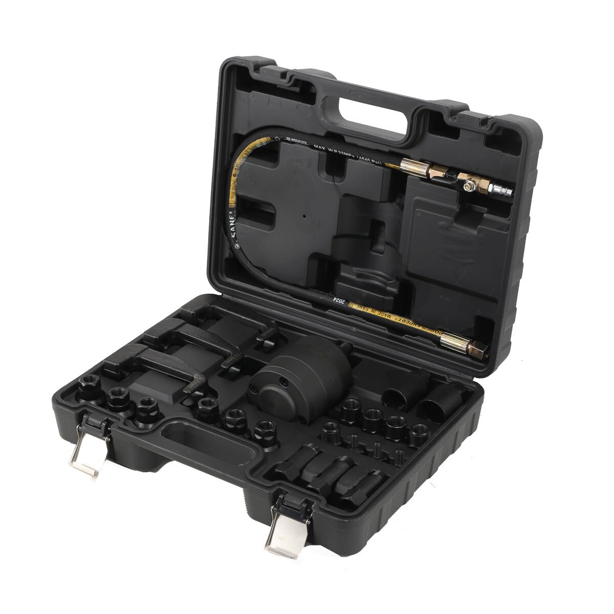 SUDEG Pneumatic Injector Puller Set,Air Vibration Injector Removal Tool Kit,Diesel Injector Puller with 19 Adapters for Diesel Engines,72-116PSI