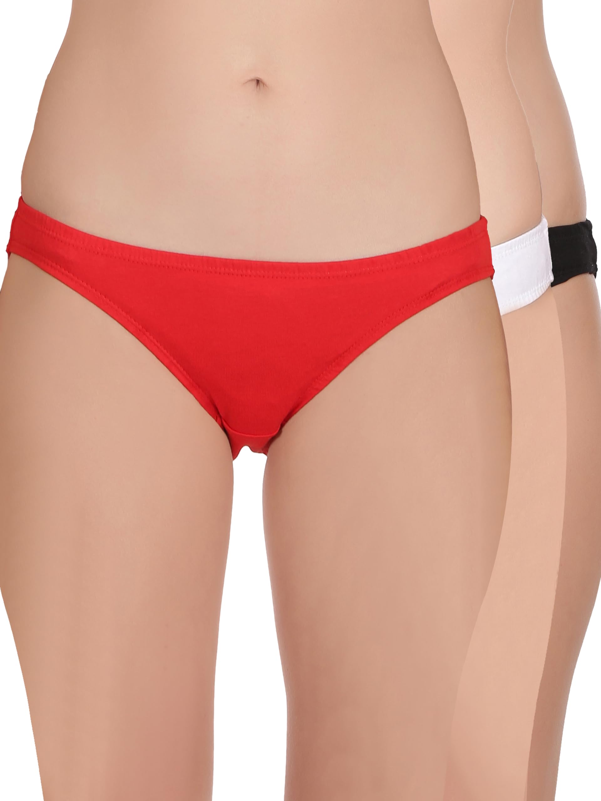 selfcare Women's Cotton Lycra Solid Panties Bikini Briefs Set (Pack of 3) (SN2452-M)-picture-24