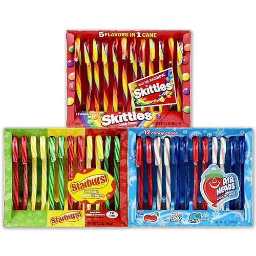 Starburst, Skittles and Airheads - Bastón de caramelo mixto 3 s