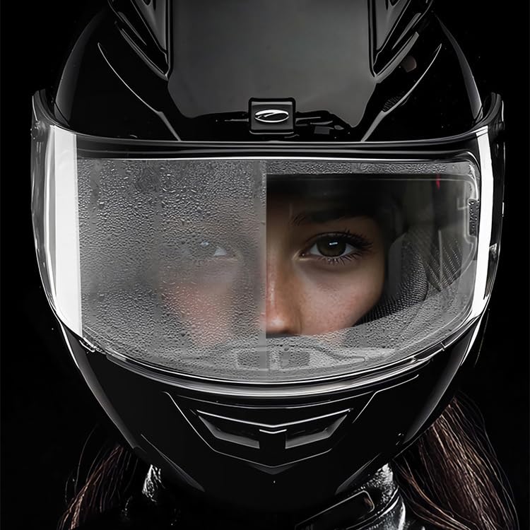 UFDTHCJH 4Pcs Helmet Visor Anti-Fog Film & Rainproof Film for Arai Chaser-X, Clear Anti Fog Insert for Helmets Prevents Fogging and Water Drops Clear View,B : Automotive