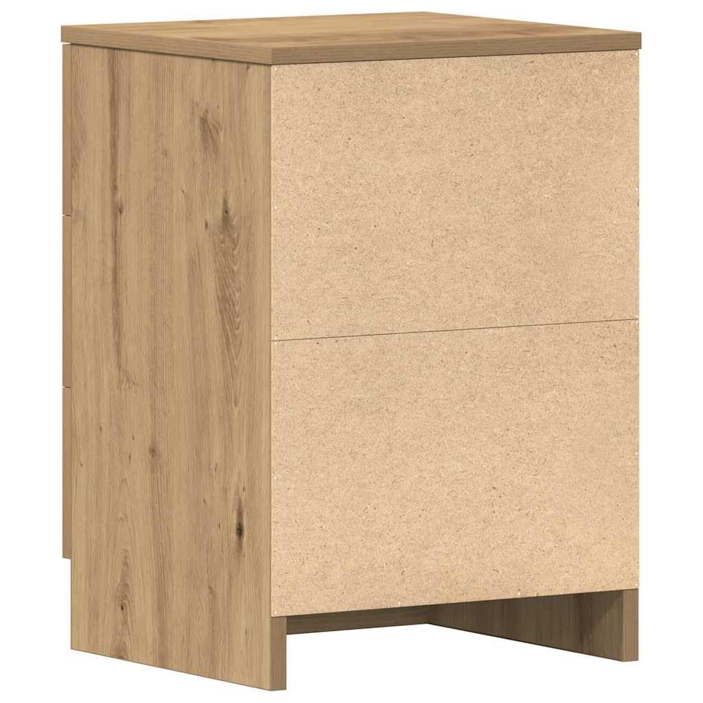 vidaXL Szafka nocna Artisan Oak 38x35x55 cm Drewno klejone