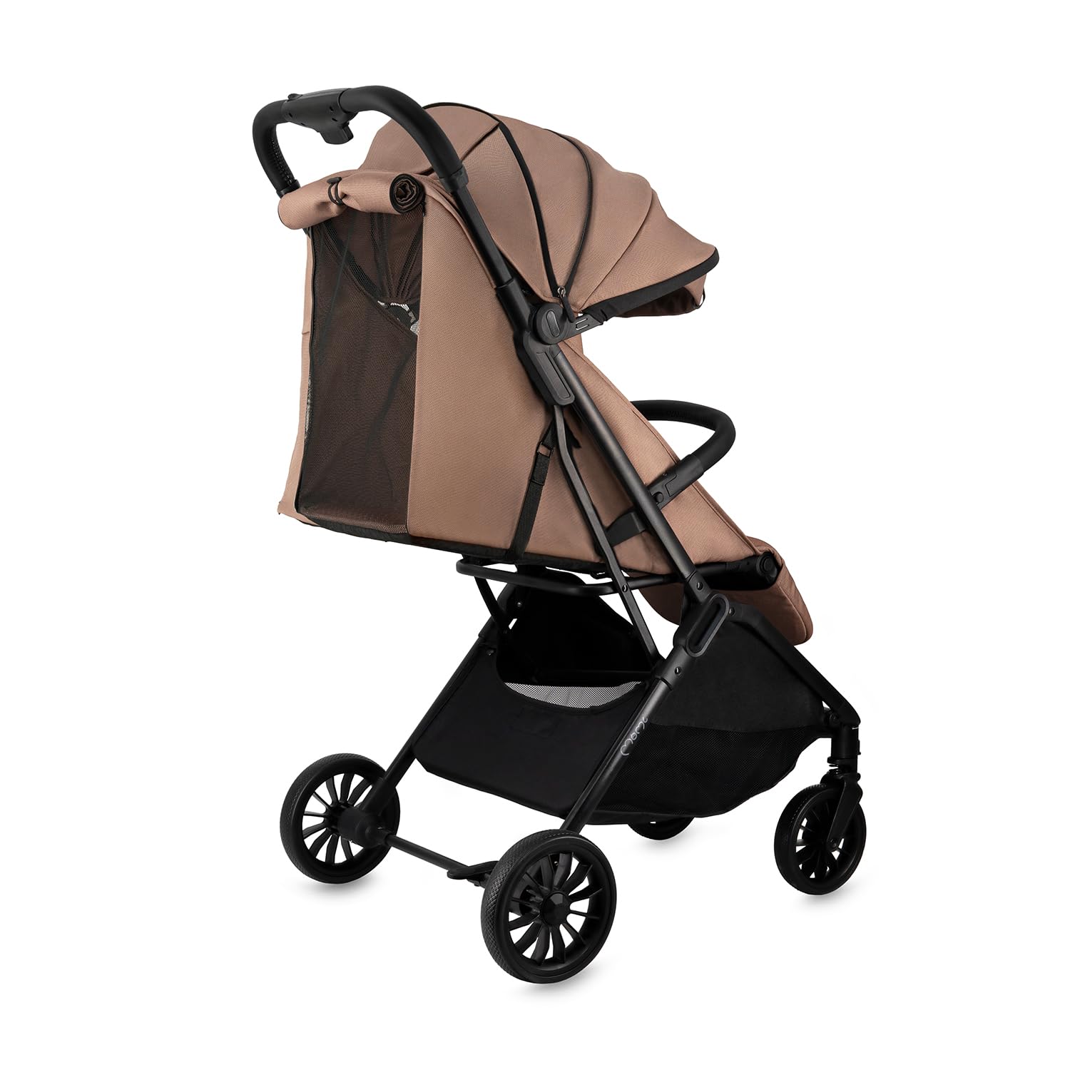 MoMi Kinderwagen ANDREA mit automatischem Faltsystem, bis 22 kg Körpergewicht, 5-Punkt-Sicherheitsgurt, Getränkehalter, Einkaufskorb, Tasche, Insekten- und Regenschutz, mit Zwillingsfunktion