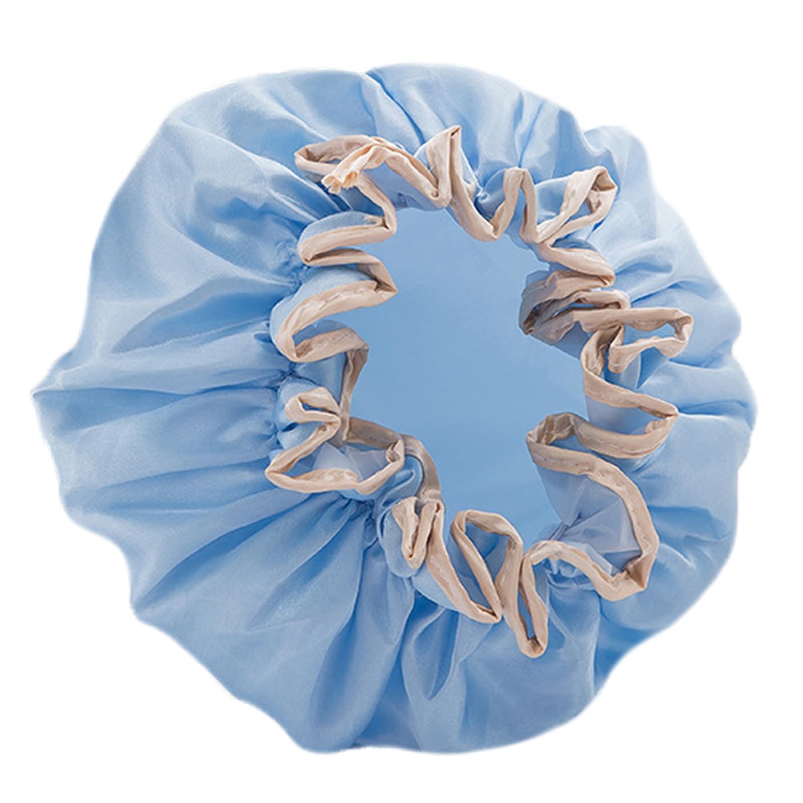 Gorros de ducha impermeables para mujer, gorro de ducha reutilizable azul gorros de ducha para duchas, sauna, cuidado personal, mantener el cabello seco, etc.