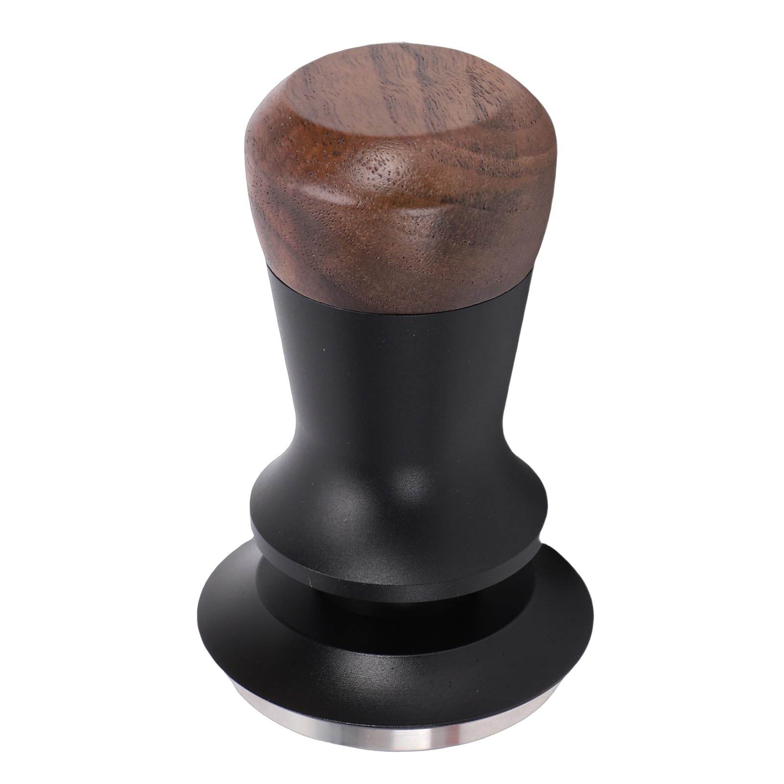 Prensa de café con respuesta de sonido y presión calibrada de madera de nogal