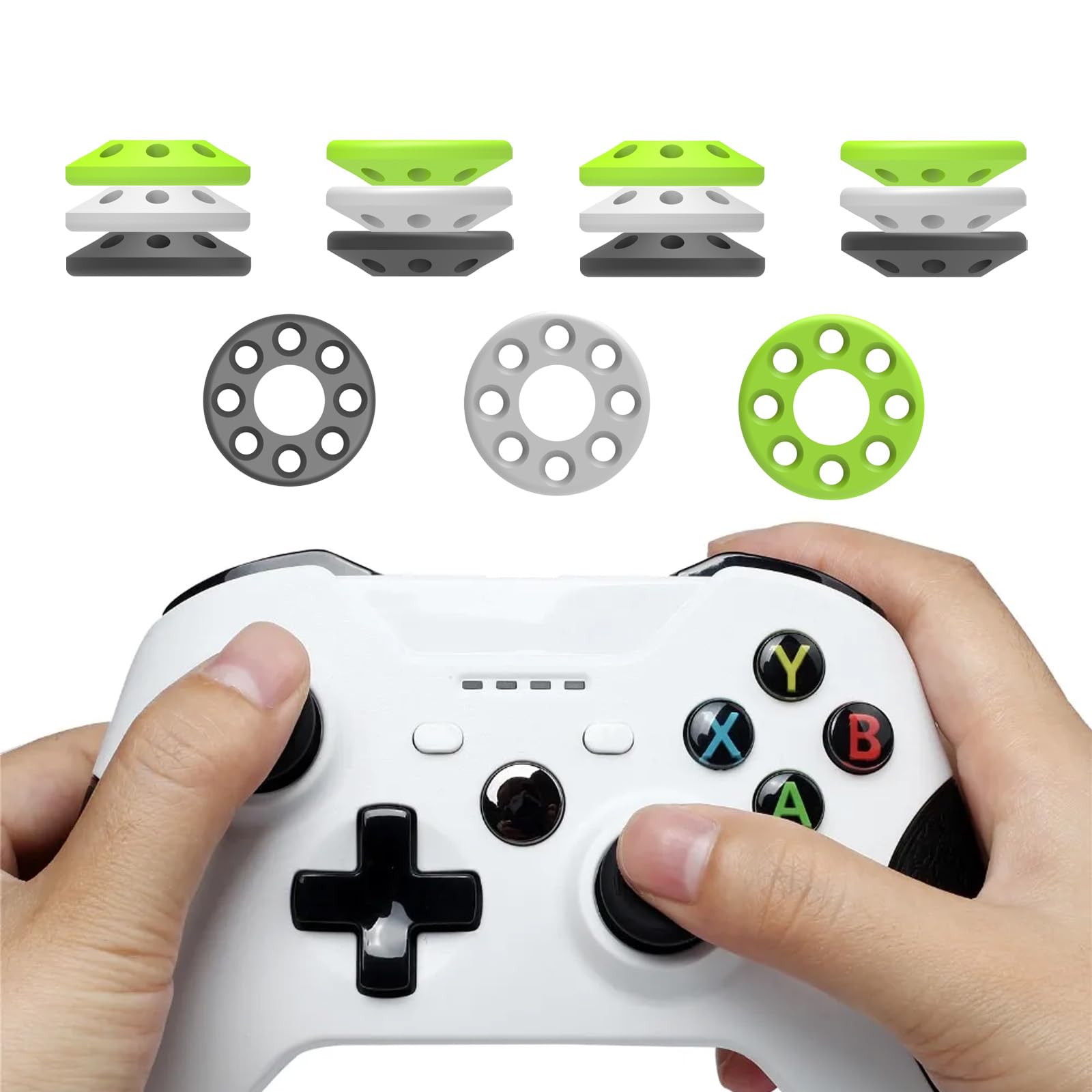 Silicone Precision Rings Aim Assist Motion Controller Ring Compatible with PS5 PS5 Pro PS4 Xbox 360 One Xbox