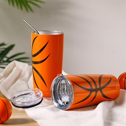 Miniatura 5 de Geiserailie 2 vasos deportivos de 20 onzas, tazas de café de acero inoxidable de 20 onzas, vaso aislado con popote y tapa, taza de café de viaje,