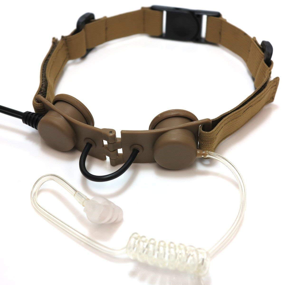 ArmorMason Covert Military Throat Mic Headset (Tan)-image-44