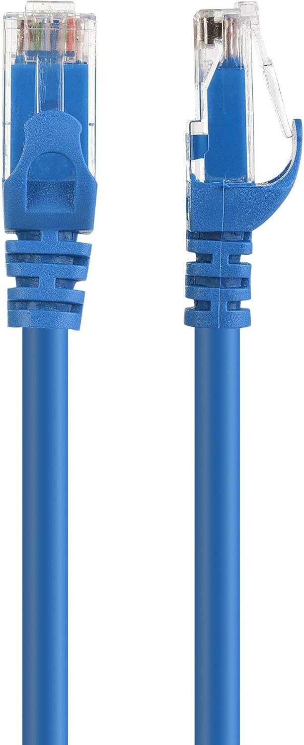 Cable Matters Snagless Long Cat6 Ethernet Cable (Cat6 Cable, Cat 6 Cable) in Blue 75 ft & Cat6A (SSTP, SFTP) Shielded Ethernet Cable 50 ft