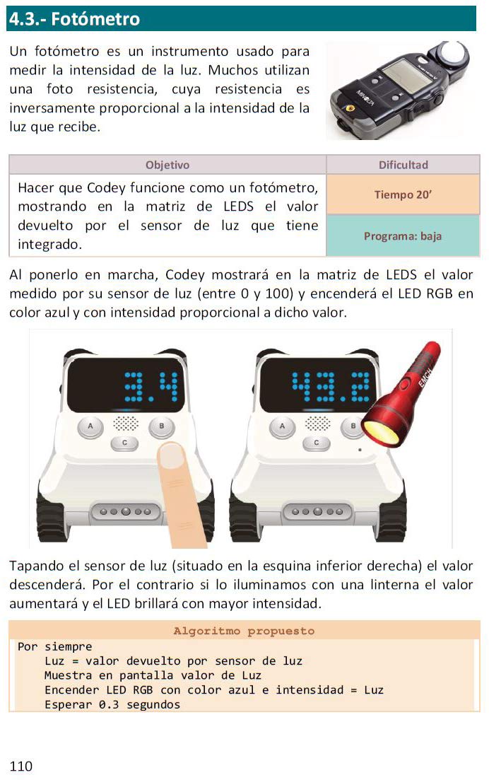 Libro "Robótica Educativa con Codey Rocky"