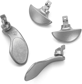 4PCS Metallic Back Paddles for PS5 Edge Controller, Interchangeable Metal Stainless Steel Back Buttons Replacement for PS5 Edge Controller - Controller NOT Included