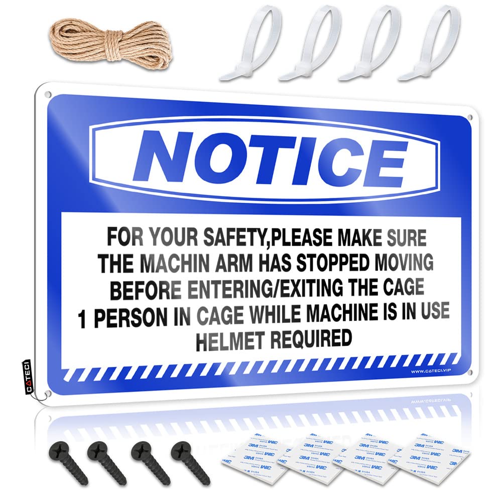 BRUNTELO Signs For Man Cave Notice For Your Safety Please Make Sure The Machine Tin Sign Sarcastic Signs Bar Rules Tin Metal Sign