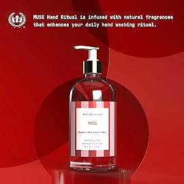 Muse Apothecary Hand Ritual - Aromatic and Nourishing Hand Soap, Infused with Natural Aromatherapy Essential Oils - Great Valentine\'s Day Gift - 16 oz, Mandarin Ros + Pink Pomelo, 2 Pack