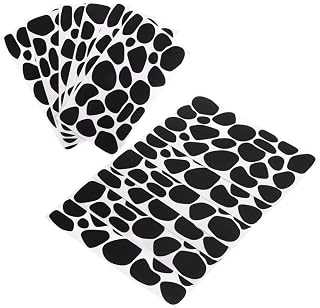 Angoily 12 Hojas Pegatinas De Fieltro Para Manualidades Pegatinas Vinilos Infantiles De Fieltro Negro Pegatina Para Calcomanías De Pared Para Calcomanías De Pared Sintió Negro