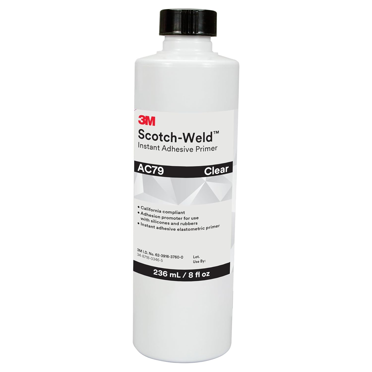3M Scotch-Weld Instant Adhesive Primer AC79, Clear, 8 fl oz Bottle