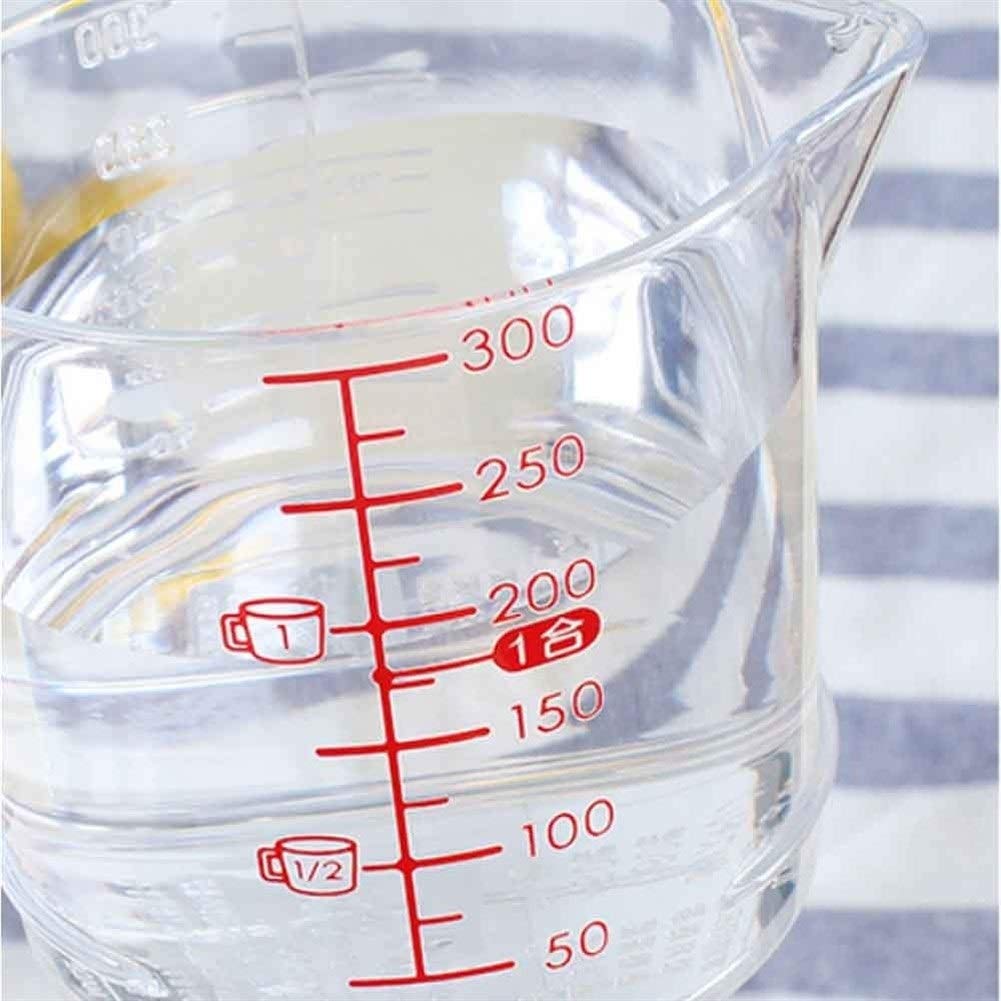 Autocollant Mural Tasse à mesurer-Tool, Cuillère à mesurer Domestique en Plastique/Tasse à mesurer, Section Ordinaire Moyenne 300 ML (Couleur : 1) (1)