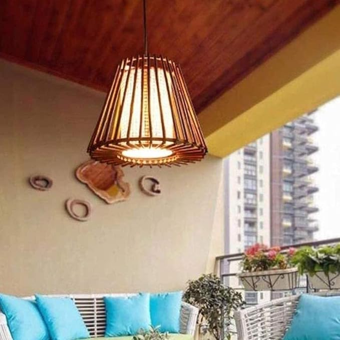 OSCCAR Hanglamp Keuken Creatieve Hand-geweven Rieten Bamboe Kroonluchter Ronde Lamp Zuidoost-Azië Landstijl Plafondlamp Living Restaurant Slaapkamer Balkon Bar Club Cafe Garden Bamboe Lamp photo 3