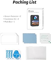 Vista 7 de AMAZEAR Protector de pantalla para accesorios DJI OSMO 360, Ultra HD Osmo360, 2 unidades, vidrio templado, dureza 9H, antihuellas, resistente a