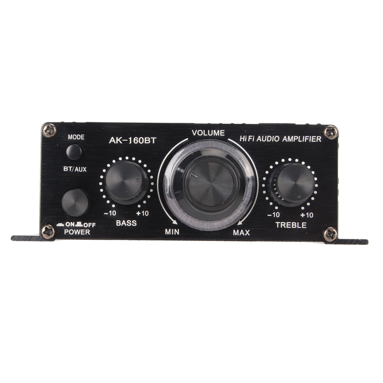 Amplificatore di Potenza Audio Bluetooth 5.0, Ricevitore Amplificatore Stereo in Lega di Alluminio 20W X 2 da 20Hz a 20KHz, 12V Universale per Auto, Altoparlanti, Bar, Feste