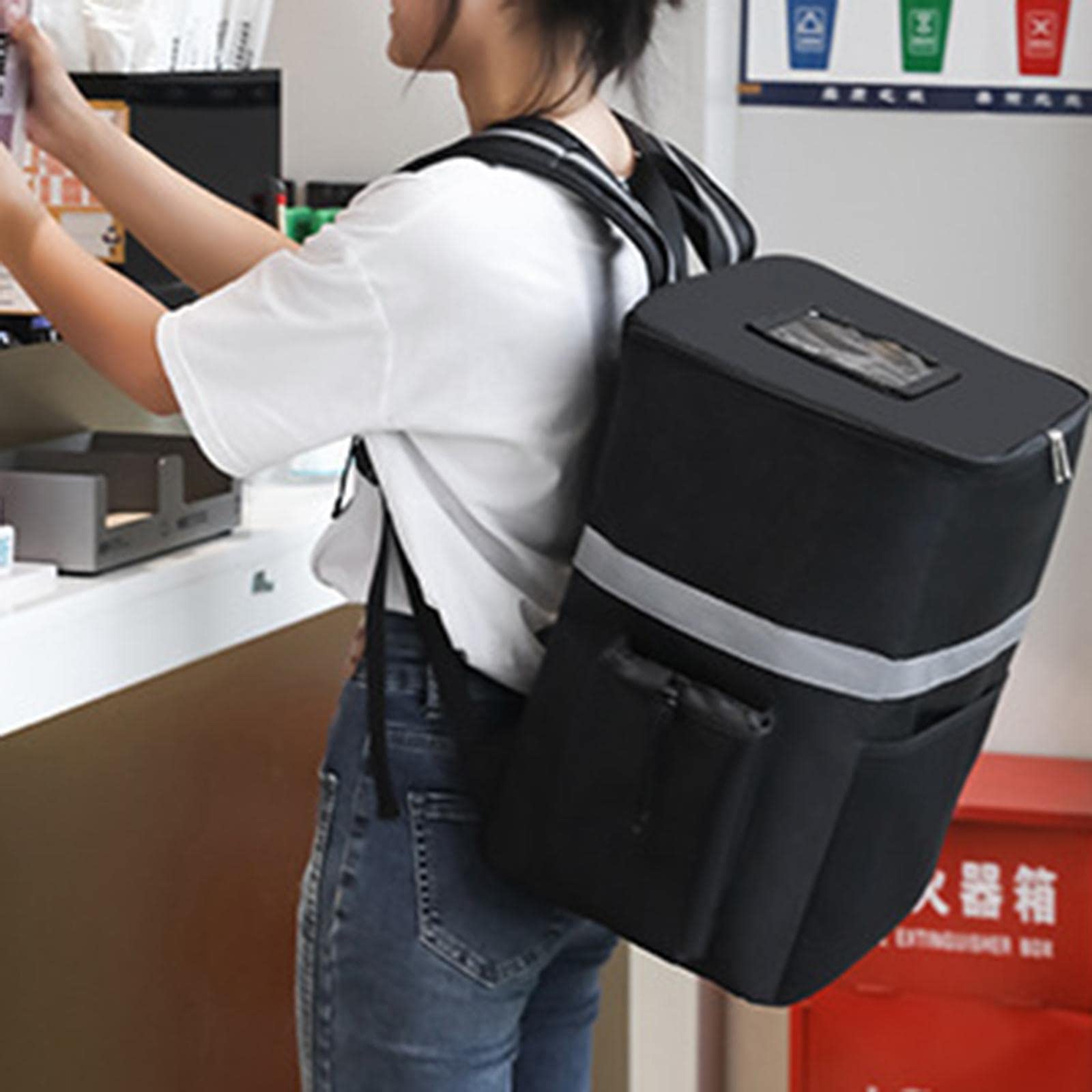 perfk Zaino per La Consegna di Cibo Borsa Termica per Alimenti per Picnic in Campeggio All'aperto