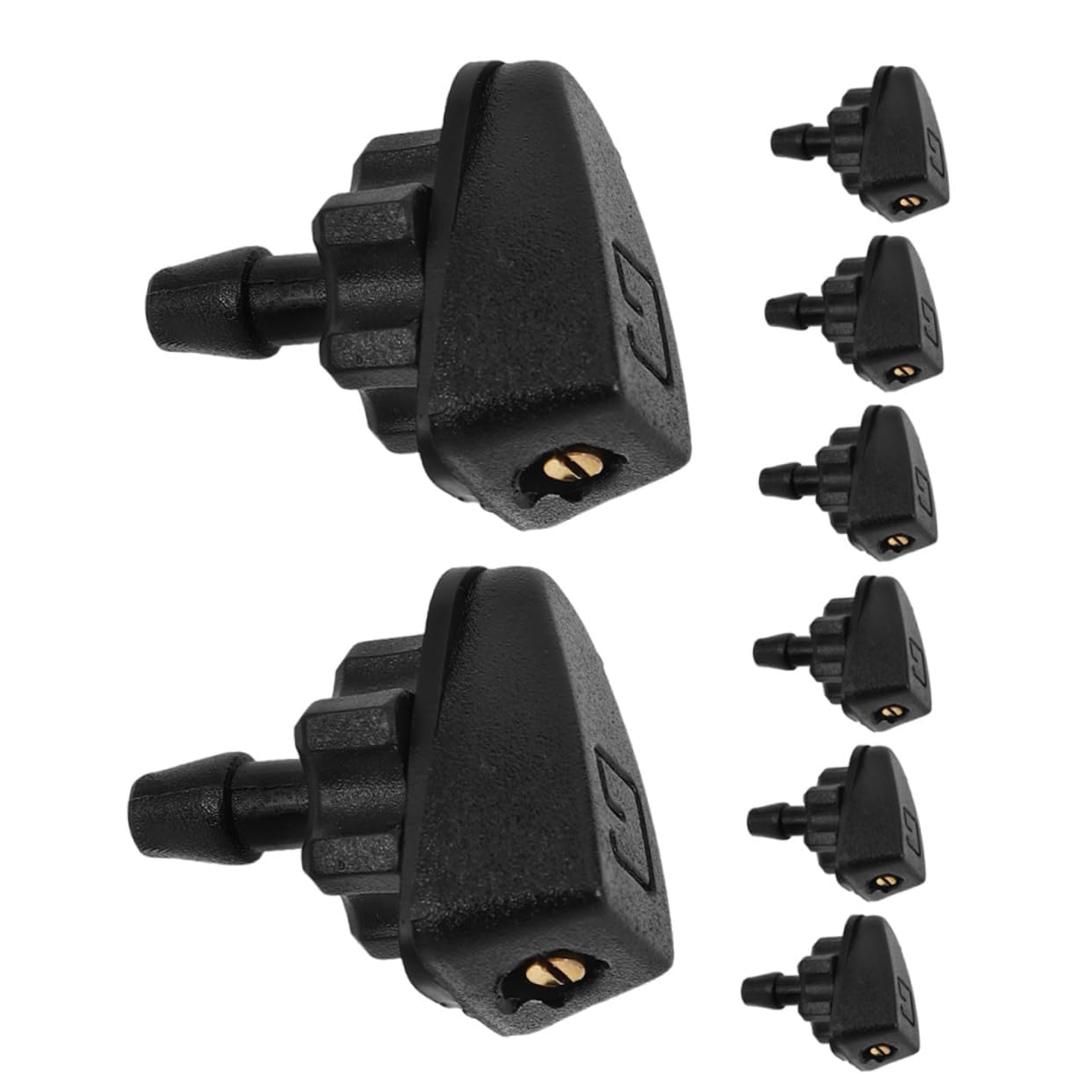 Woniyal 8Pcs Windscreen Washer Nozzle Set for Audi Q8 e-tron Sportback 2023 2024 2025, Wiper Spray Jet, Windshield Washer Jet, Front Window Water Sprayer Caps Replacement