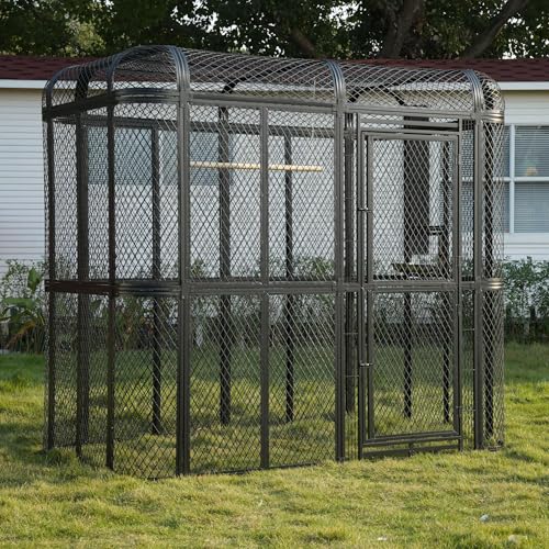 77 Walk-in Bird Cage Heavy Duty Outdoor Aviary for Macaws
