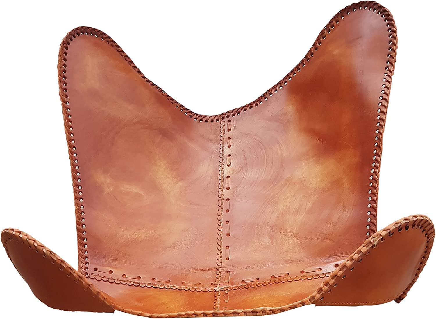 Think And Hide Naturals Export Vintage Leather Butterfly Chair, Leather BKF, Living Room Luxury, Relaxing Chair Full Chair Black Leg 2