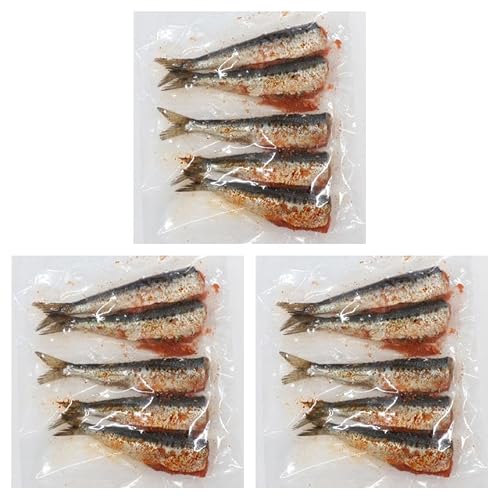 くまだ 北海道いわし明太 5尾入×3パック (まとめ買い) (Vandroロゴ付包装)