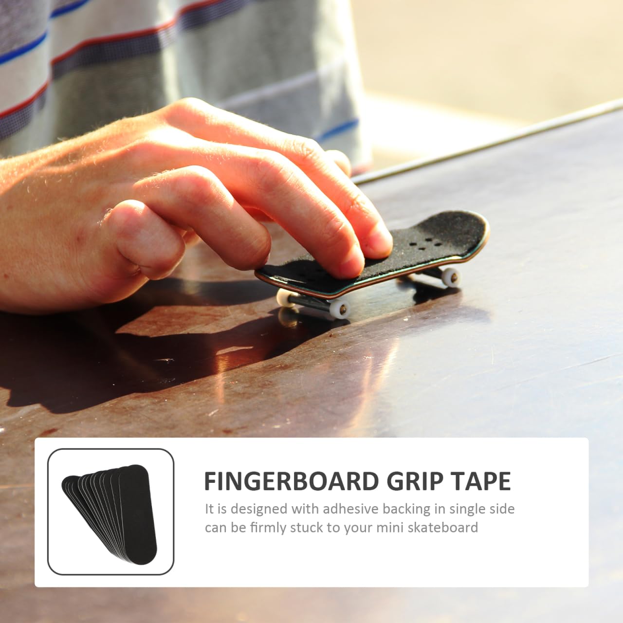 SOPOTUTU Lot De 10 Stickers Antidérapants Pour Skateboard Doigt – Grip Mousse Adapté à Tous Les Fingerboards