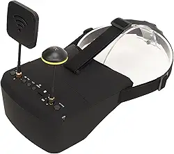 Óculos FPV Com DVR, Fone de Ouvido de Vídeo de Diversidade de 5,8 Ghz 40CH 800x480 de 5 Polegadas, óculos de Drone RC Ergonômicos Com Bateria Integrada de 3,7 V 2000 MAh, para