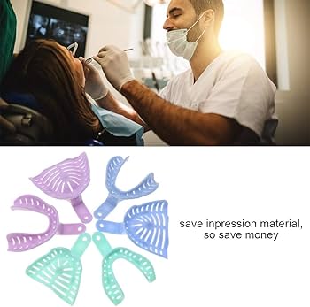 Amazon.co.jp: fikujap 歯科用トレー、6個のミニサイズ印象用トレー
