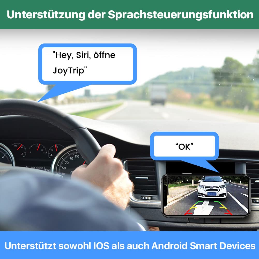 WiFi Rückfahrkamera, 5G 720P HD Auto Rückfahrkamera für iPhone iPad Android Smart Phone Tablet mit 170 Grad Weit Betrachtungswinkel