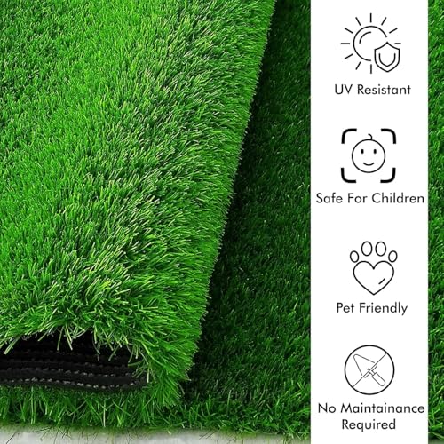 Image of 35MM High Density Soft Artifical Grass Grass Mat 2X 8 feet for Door Entrance Balcony and Bedroom Carpet