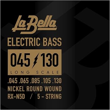 La Bella RX-N5D Rx Nickel Bass Strings - .045-.130 5-String