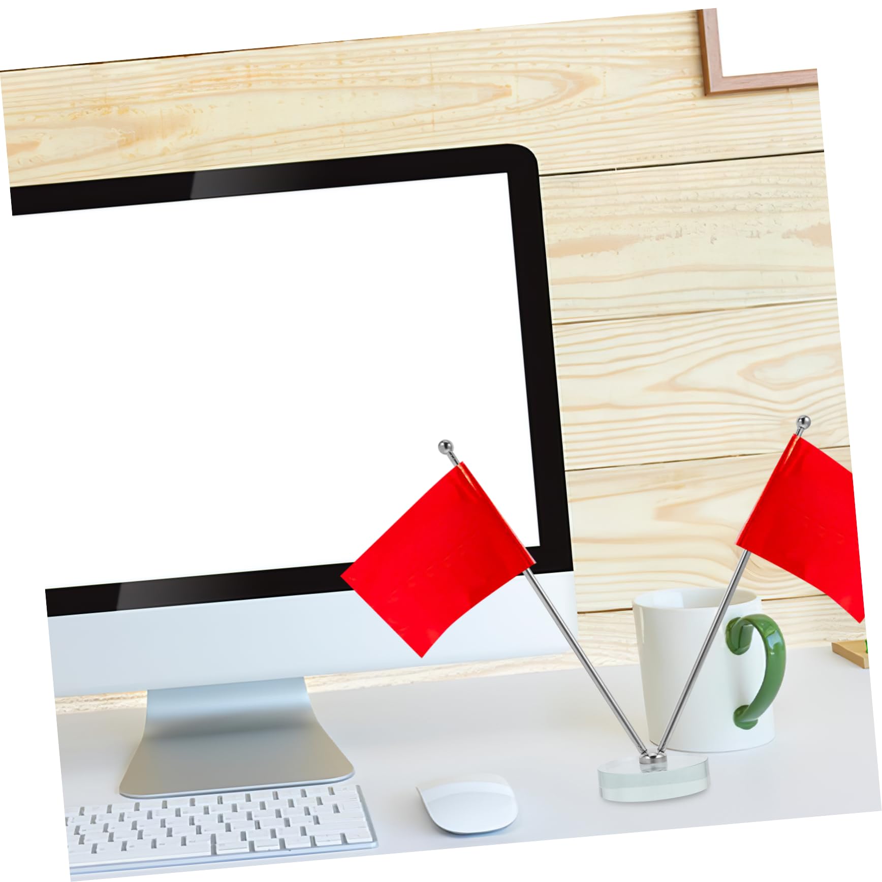 5 Stücke Flagge Für Schreibtisch Edelstahl Büro Flagge Kompakte Für Veranstaltungen