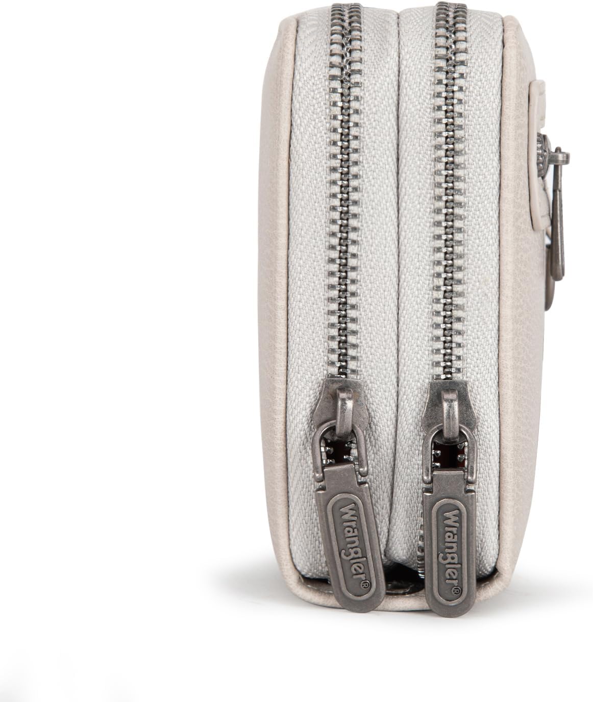 Wrangler Large Wallet For Women Ladies Female Double Zipper Pocket Wallet with Rfid Blocking Lining Phone Wristlet Clutch with Smooth Zipper and Multiple Pocket WG185-W050LGY - Image 7