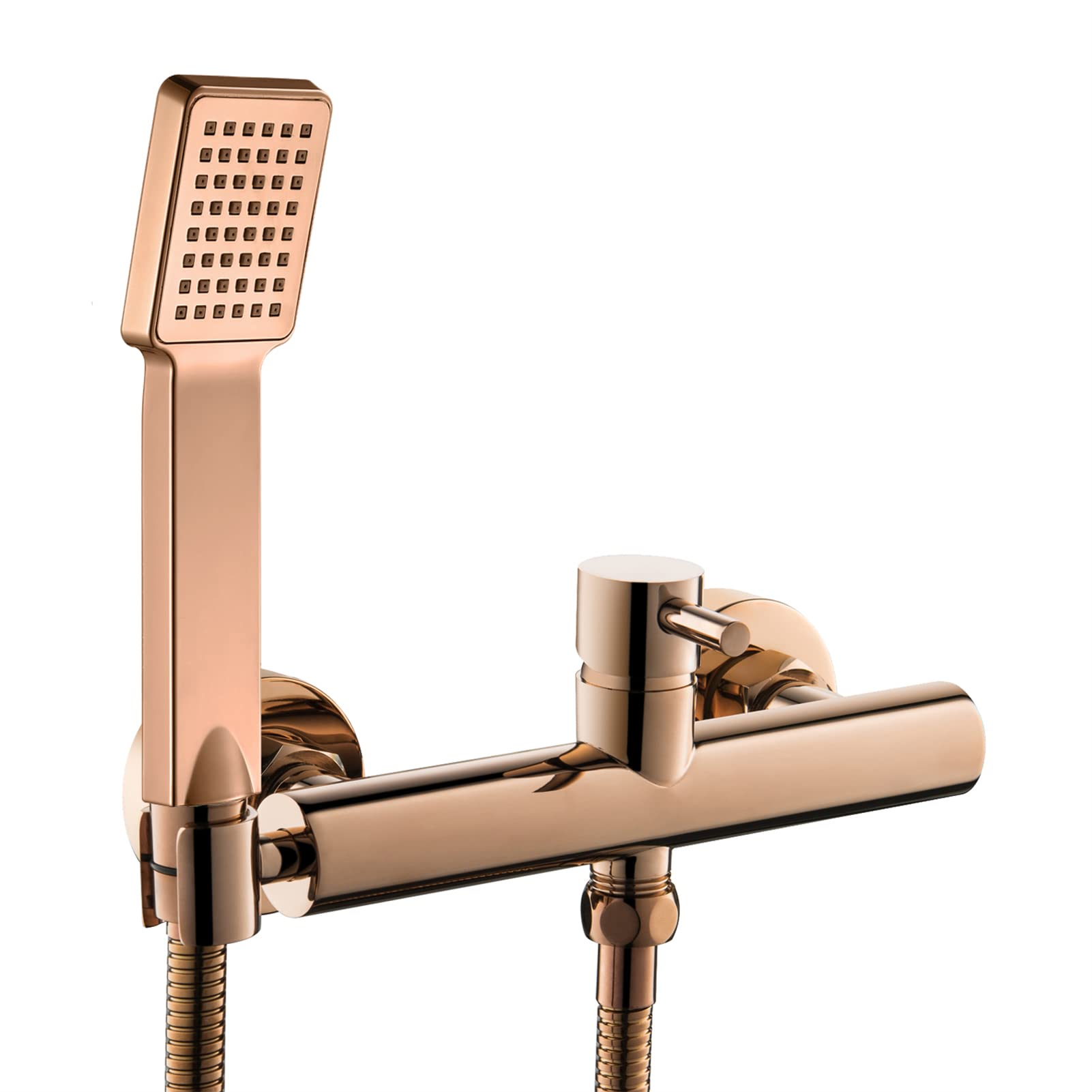 Rubinetto per Doccia a Parete, doccetta ad Alta Pressione in ABS, Miscelatore per Doccia, Rubinetto per Doccia Moderno per Bagno, Rubinetto per Miscelatore per Bagno in Ottone, Oro