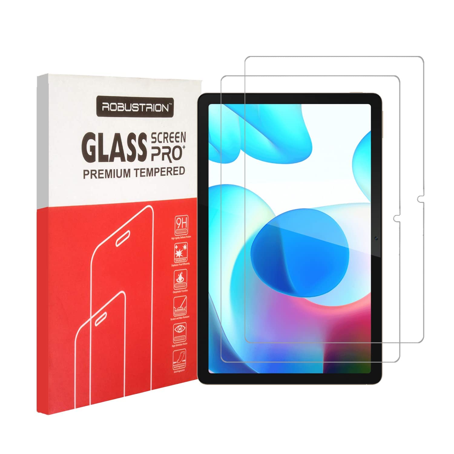 See full amazon price history chart for Robustrion Pack of 2 Anti-Scratch & Smudge Proof Tempered Glass Screen Protector for Realme Pad 10.4 inch Robustrion Pack of 2 Anti-Scratch & Smudge Proof Tempered Glass Screen Protector for Realme Pad 10.4 inch (B09PBSPS7H) Amazon Price History, Amazon Price Tracker