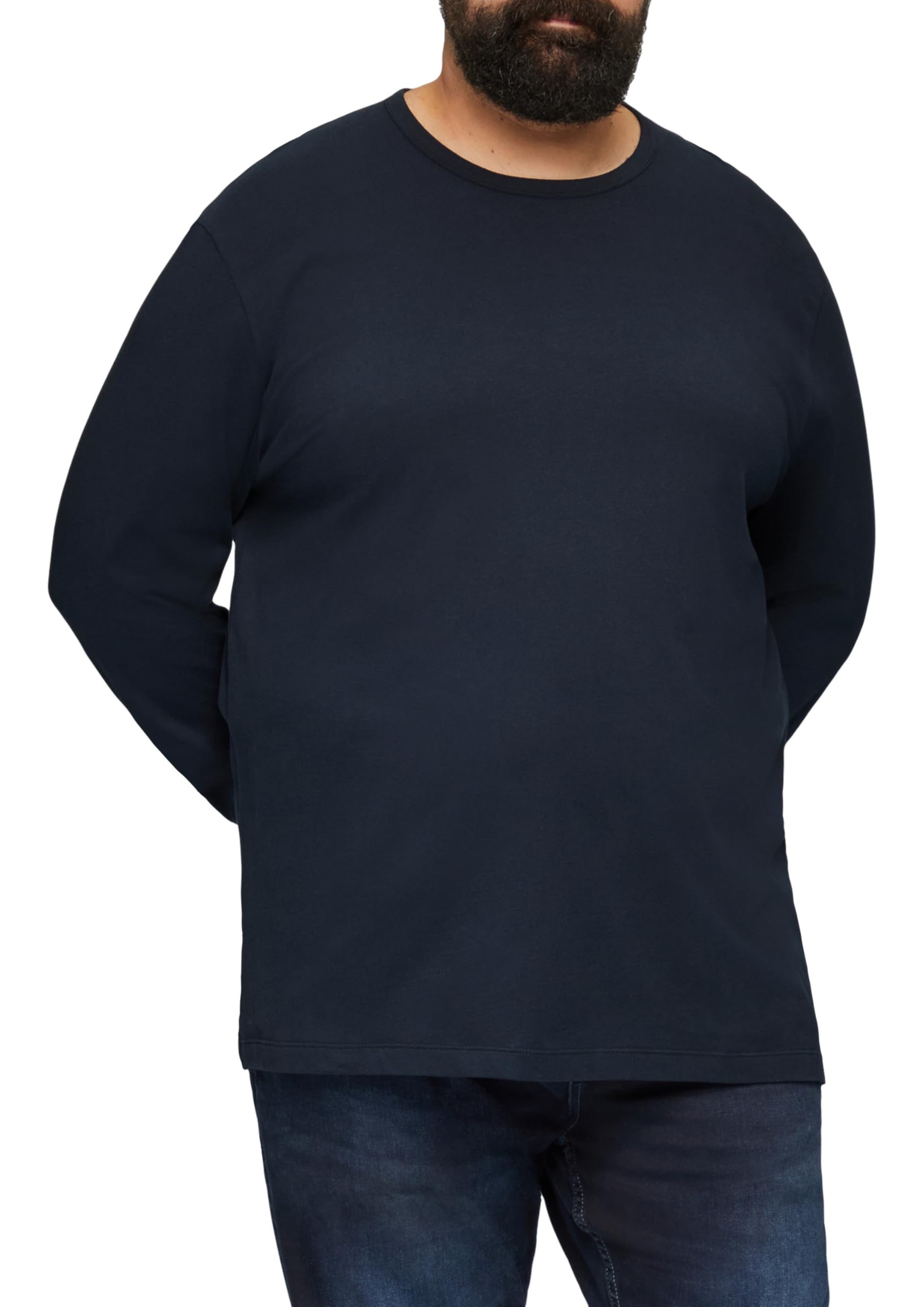 s.Oliver Men's 2159197 Long-Sleeved T-Shirt, 5978, 5XL