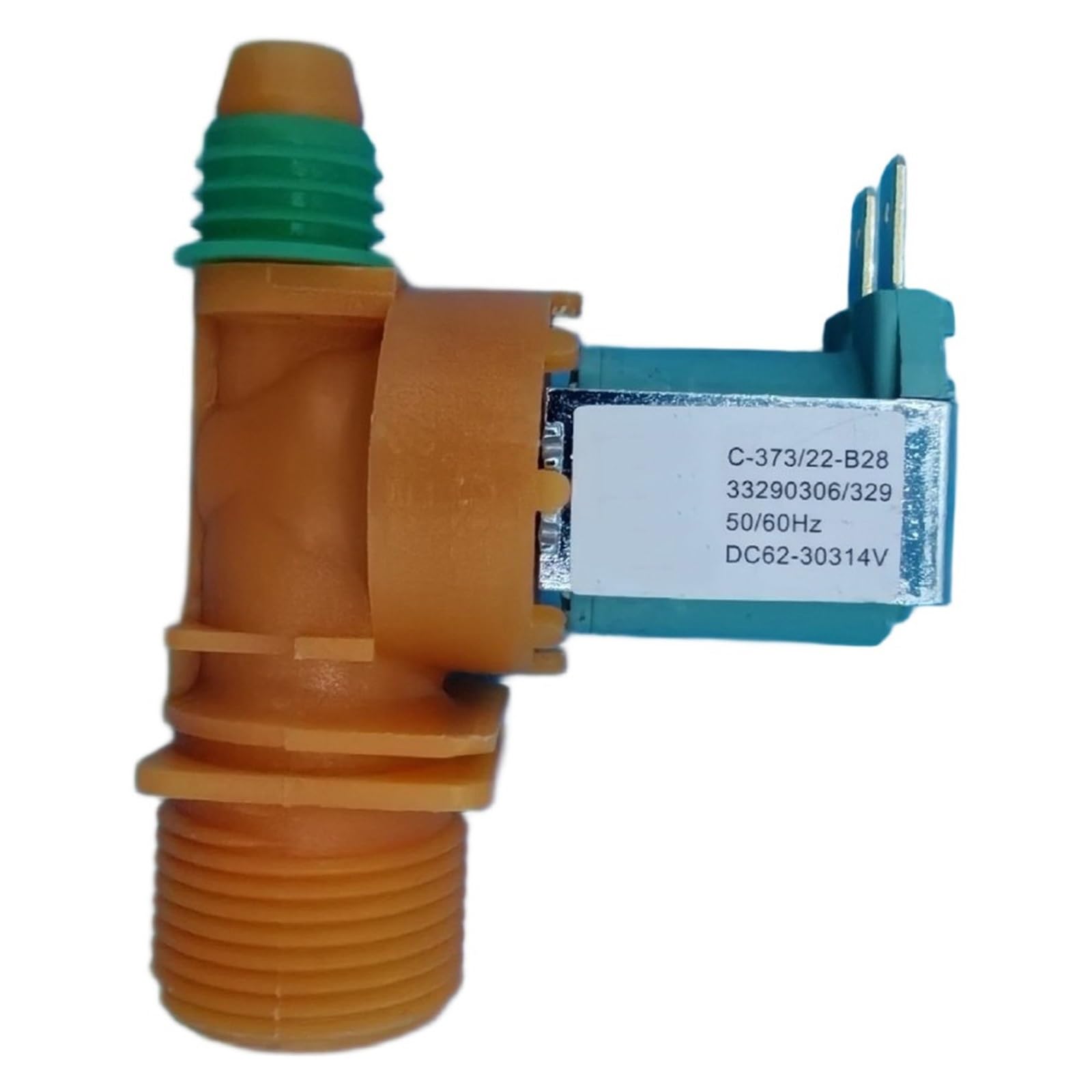 Zghqhcdrh Dc62-30314V Washing Machine Water Inlet Solenoid Valve，Compatible For Samsung， Dc62-00311F And Dual-End Washing Machine Water Inlet Valve(Dc62-30314V)