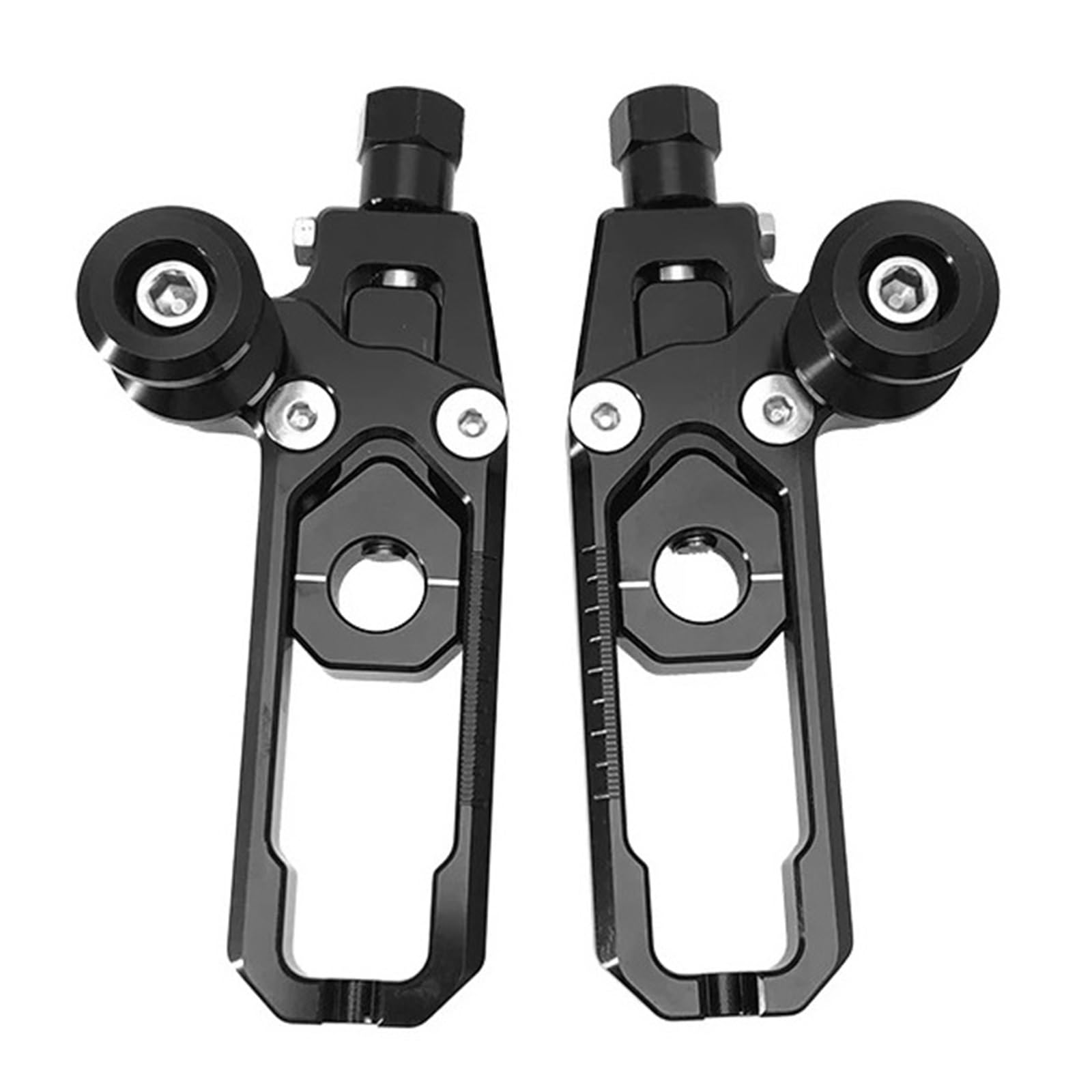 Ajusteur de Chaîne Blocs d'essieu de roue arrière de moto, ajusteurs de chaîne, tendeurs adaptés à Yamaha R15 V3 MT-15 MT15 MT 15 2019 – 2023 Tendeur de Chaîne de Réglage de