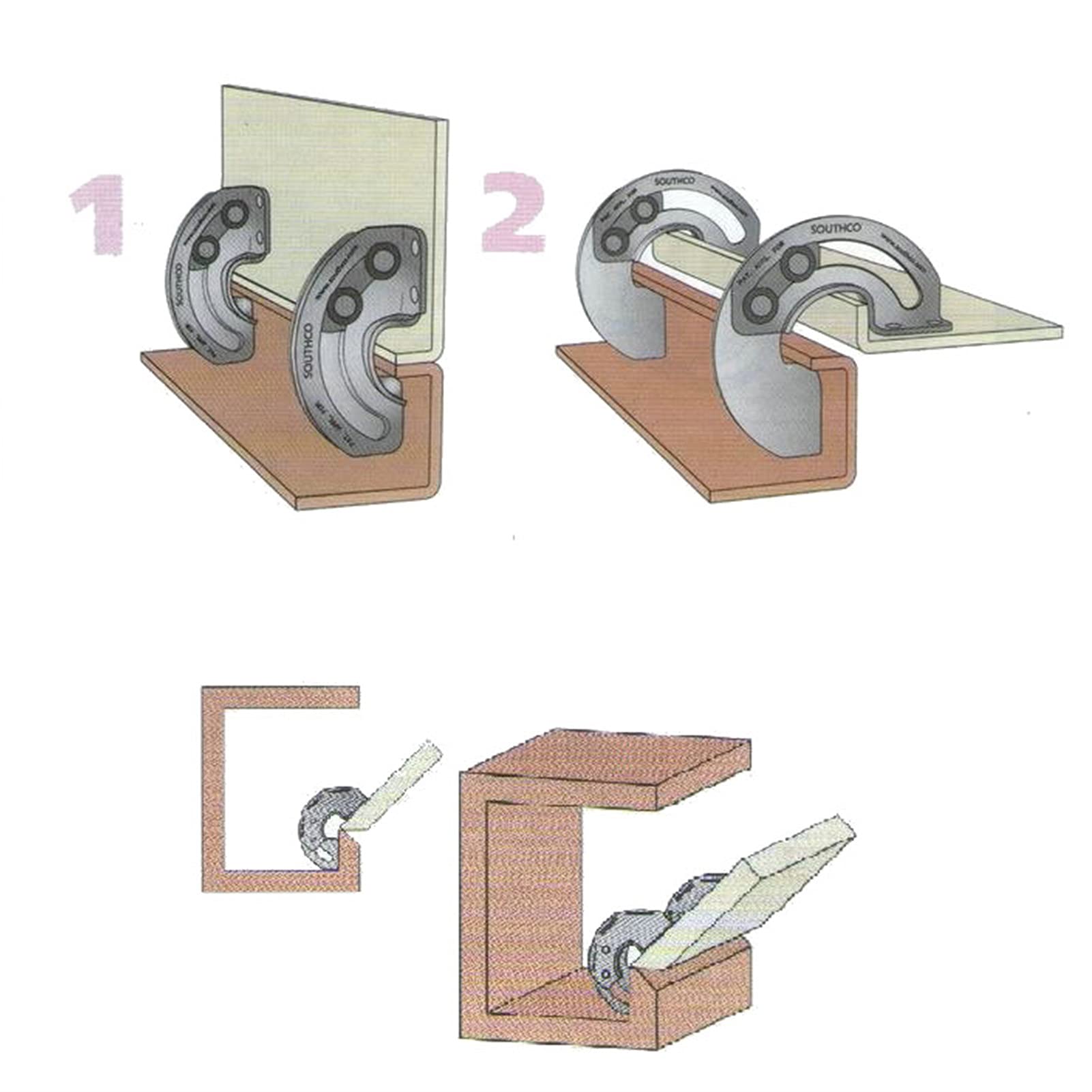 4pc ukryte zawiasy przesuwne, limit 90 stopni R6 sprzęt przemysłowy ze stali węglowej DIY akcesoria do drzwi szafy