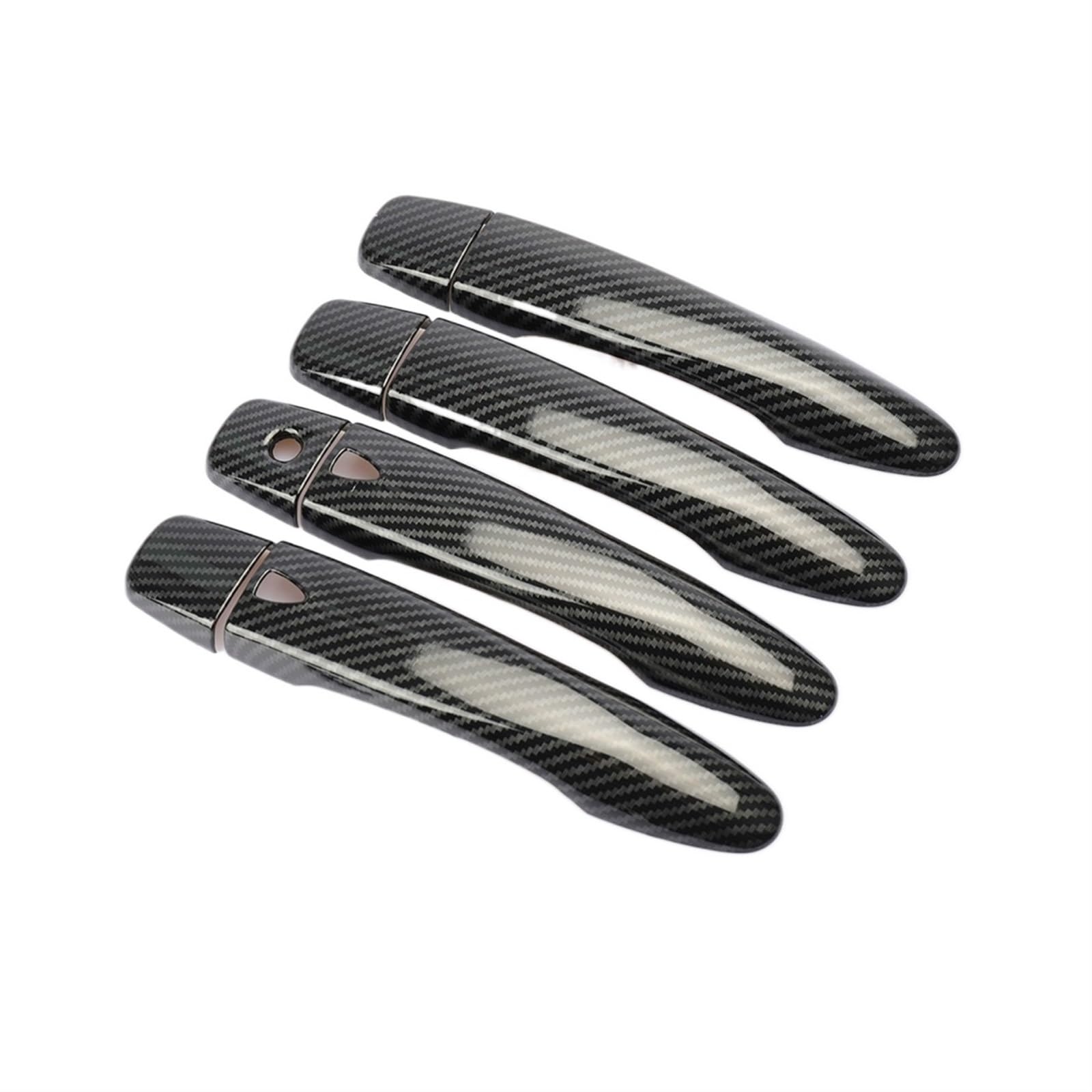 Drezzo Car Exterior Door Handle Car Door Handle Bowl Cover Trim for Nissan for Navara NP300 for Frontier D23 2015-2021(2 Buttons 2)