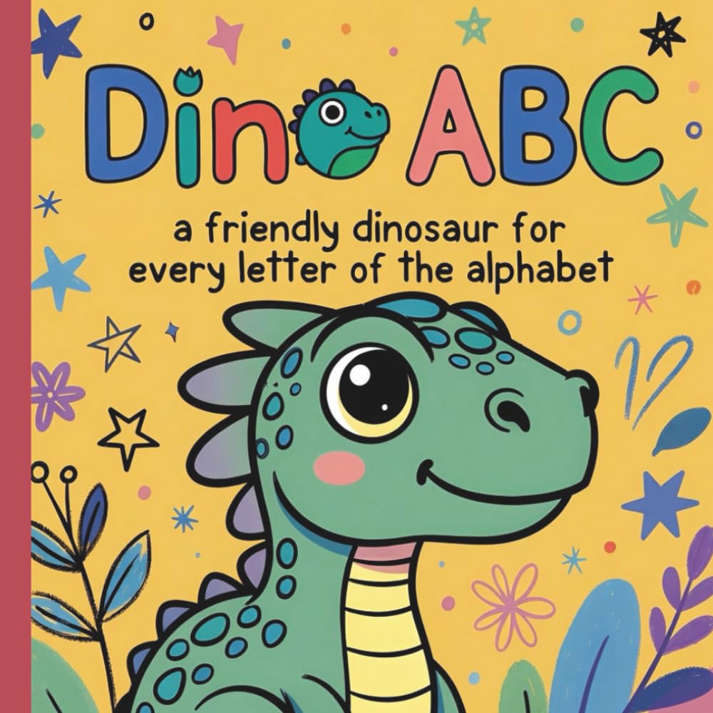 Dino ABC: A Friendly Dinosaur for Every Letter of the Alphabet: Educational A–Z Dinosaur Coloring Pages Designed for Early Learners and Dinosaur-Loving Kids!