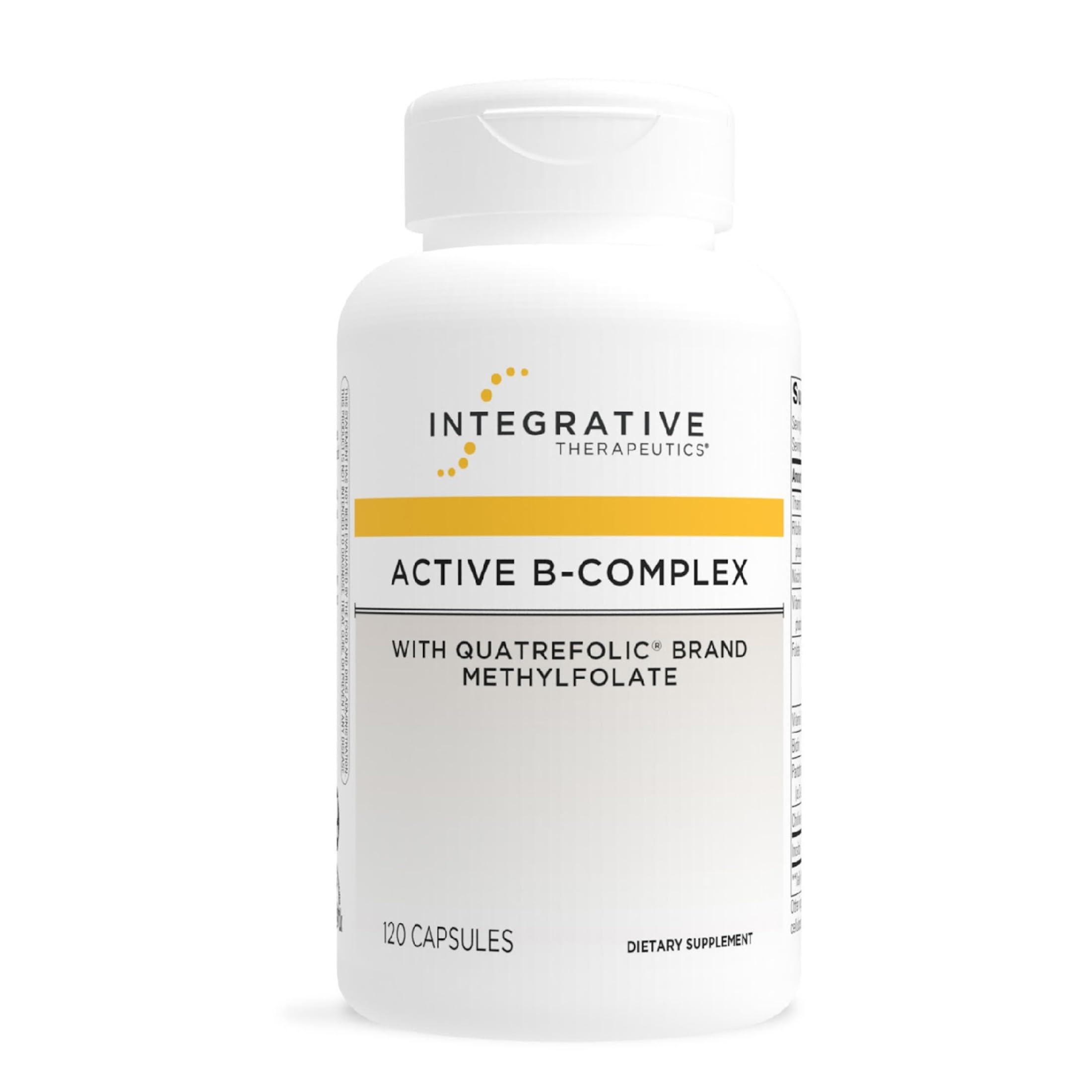 Integrative Therapeutics Active B-Complex - with Choline and Methylfolate - Cellular Energy, Immune Function & Heart Health Support with Vitamins B2, B6 & B12*-Gluten-Free - 120 Capsules (60 Servings)