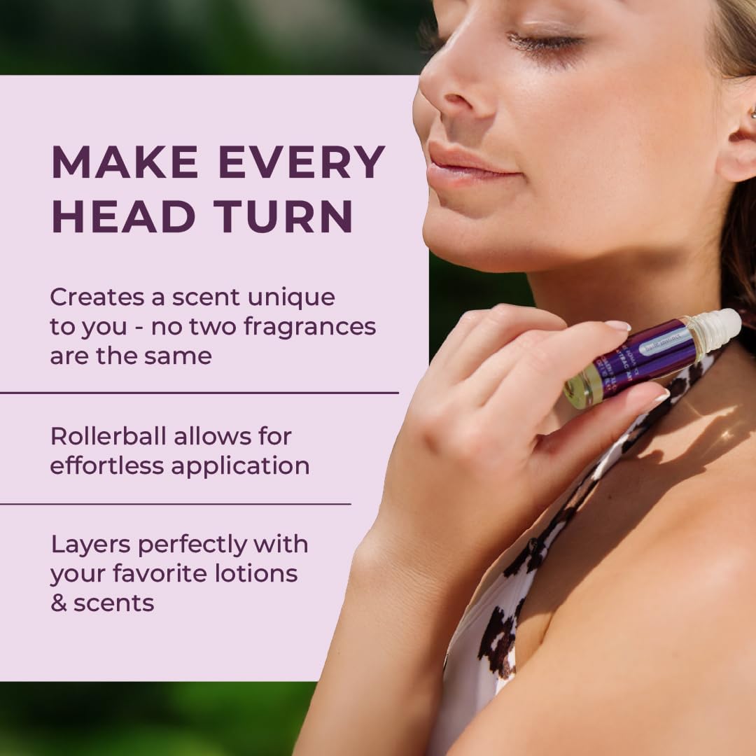 Pure Romance - Basic Instinct Roll On Perfume (0.35 fl oz) - Perfumes for Women or Men - Personal Scent - Long-Lasting - Travel Size - Wellness & Self Care